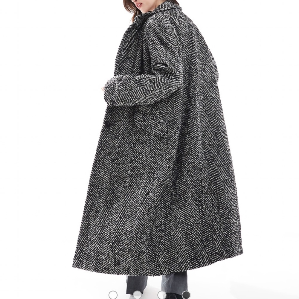 French Connection Chantelle Herringbone Coat - Picture 3 of 11